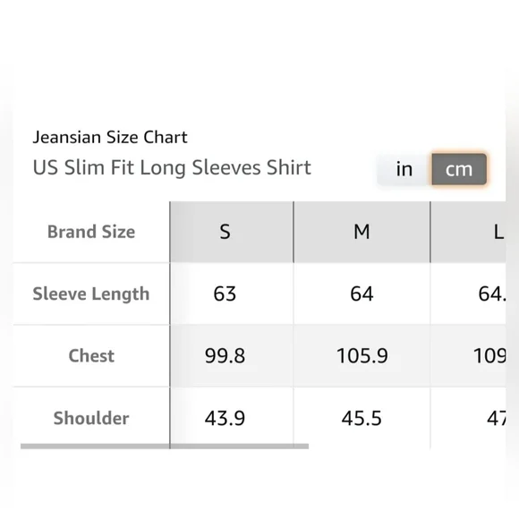 Jeansian Men's Slim Fit Long Sleeves Casual Button Down Shirt Size M - Picture 4 of 5